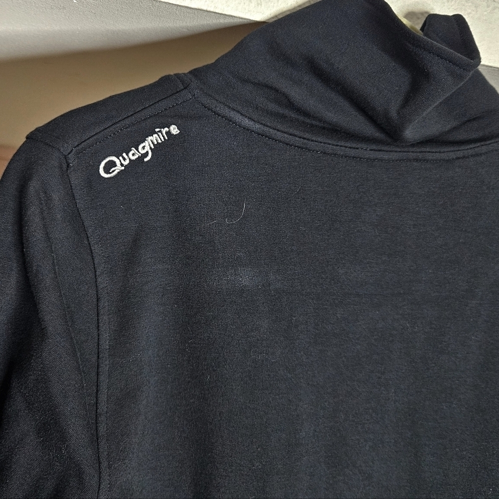 Quagmire Golf Women's Black Button-Up Funnel Neck Sweatshirt Jacket size Small - Picture 3 of 6